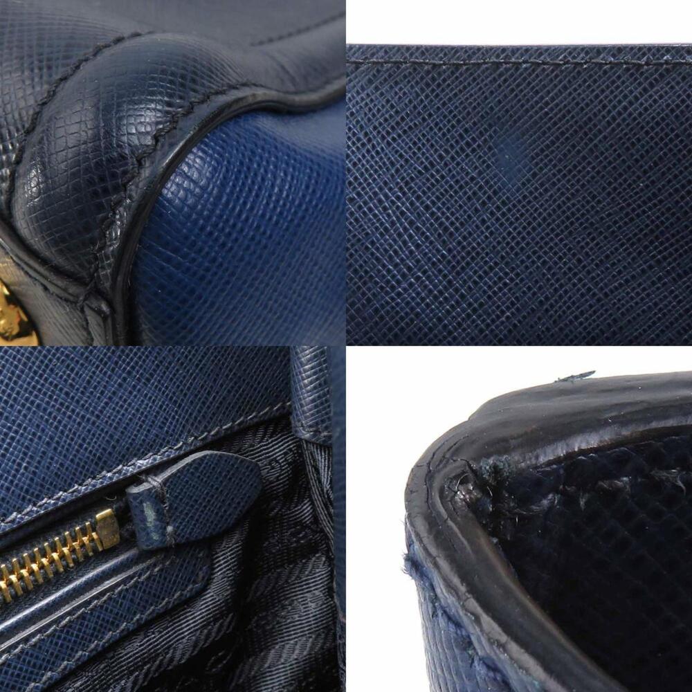 PRADA Blue Leather Shoulder Bag - Picture 3 of 5